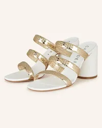 Casadei Mules CLEO - GOLD Weiss