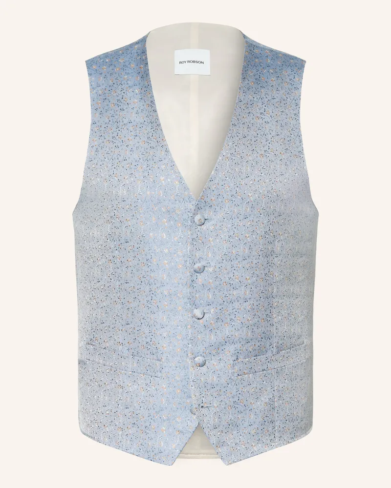 Roy Robson Anzugweste Slim Fit blau A450