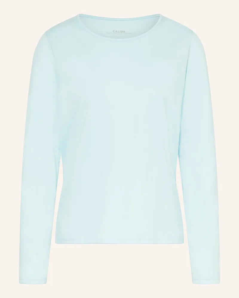 Calida Schlafshirt FAVOURITES JOURNEY Hellblau
