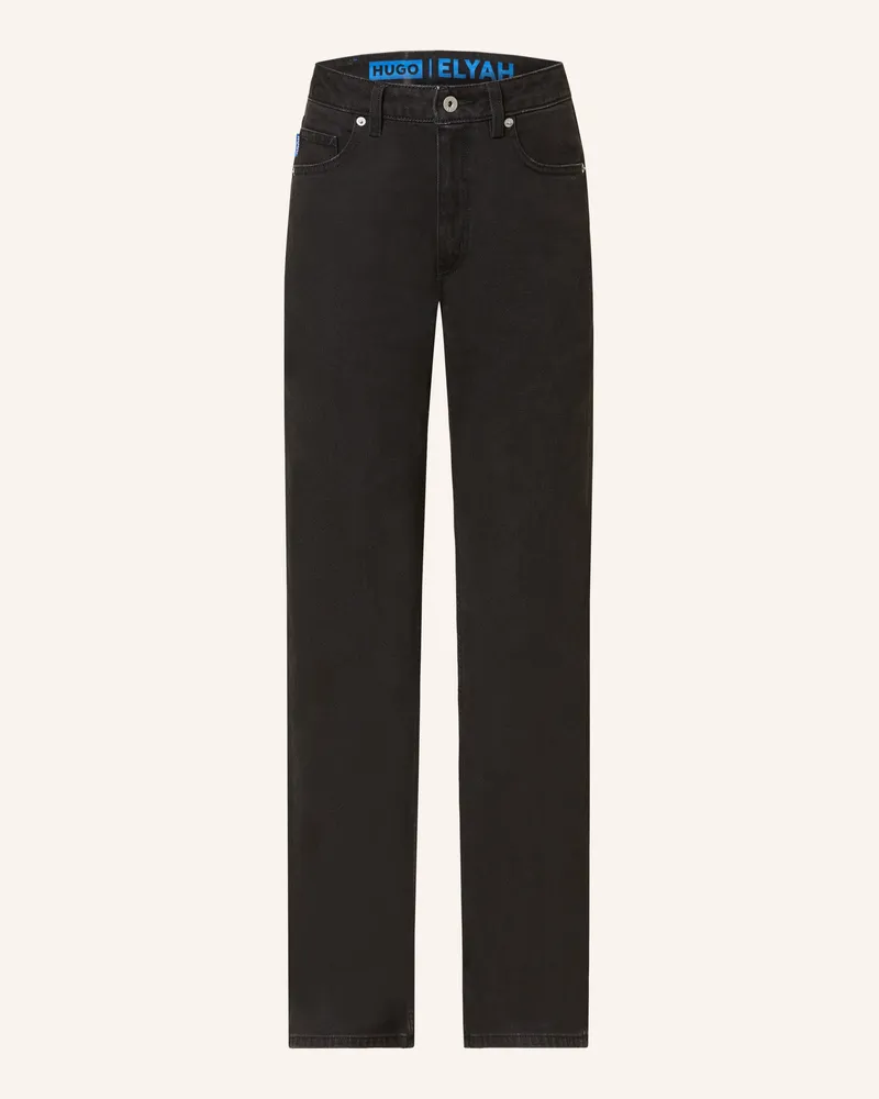 HUGO BOSS Straight Jeans Elyah schwarz 001