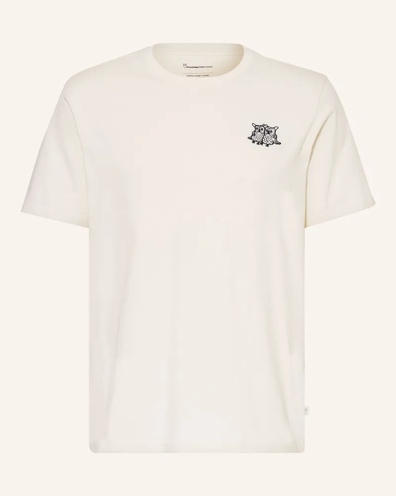 Knowledge Cotton Apparel T-Shirt Ecru