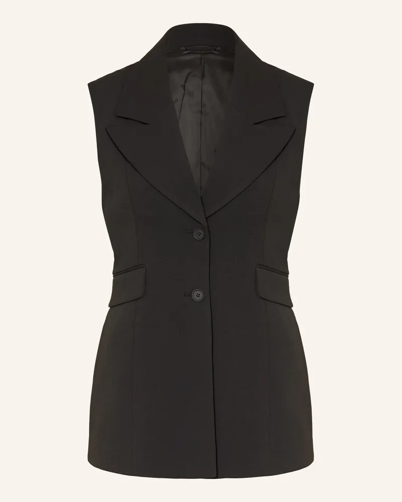 AllSaints Blazerweste Astra Im Materialmix schwarz Schwarz