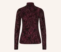 Longsleeve Aus Mesh rot