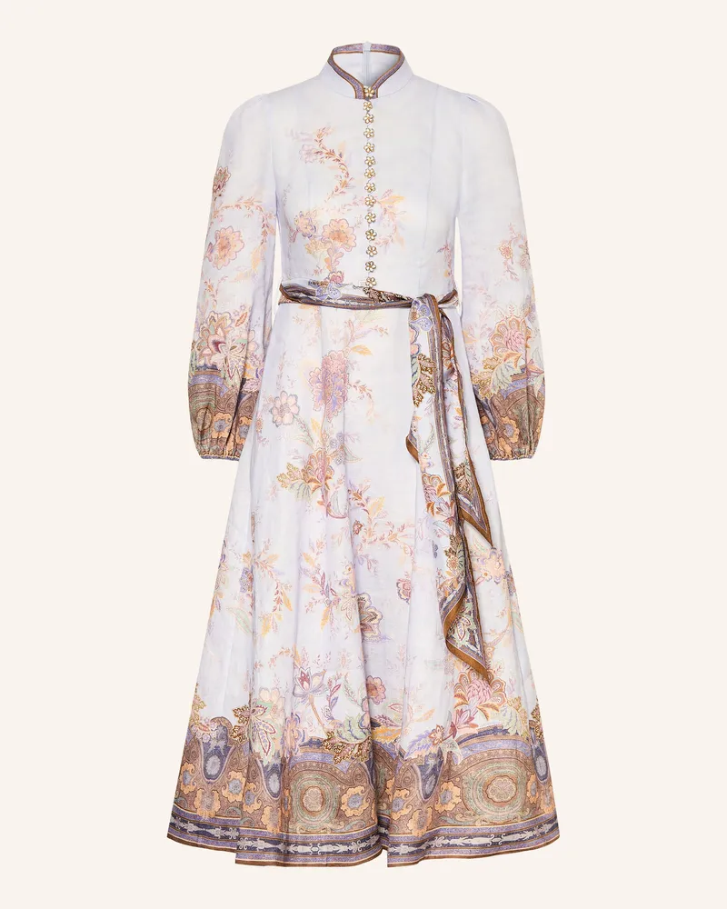 Zimmermann Leinenhemd Luna Mit 3/4-Arm blau Hellblau