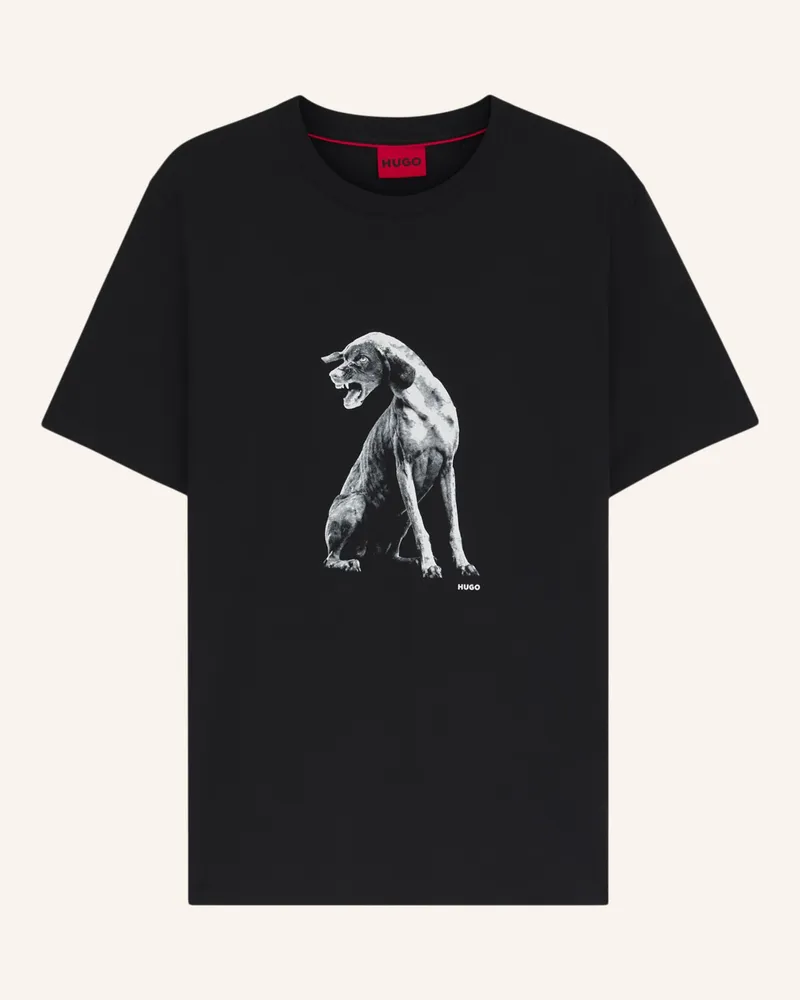 HUGO BOSS T-Shirt DIDUG Regular Fit Schwarz