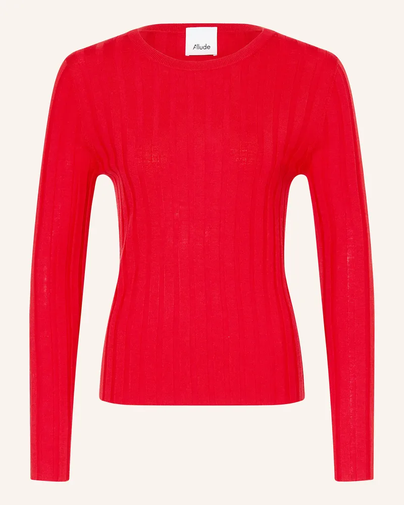 ALLUDE Pullover Rot