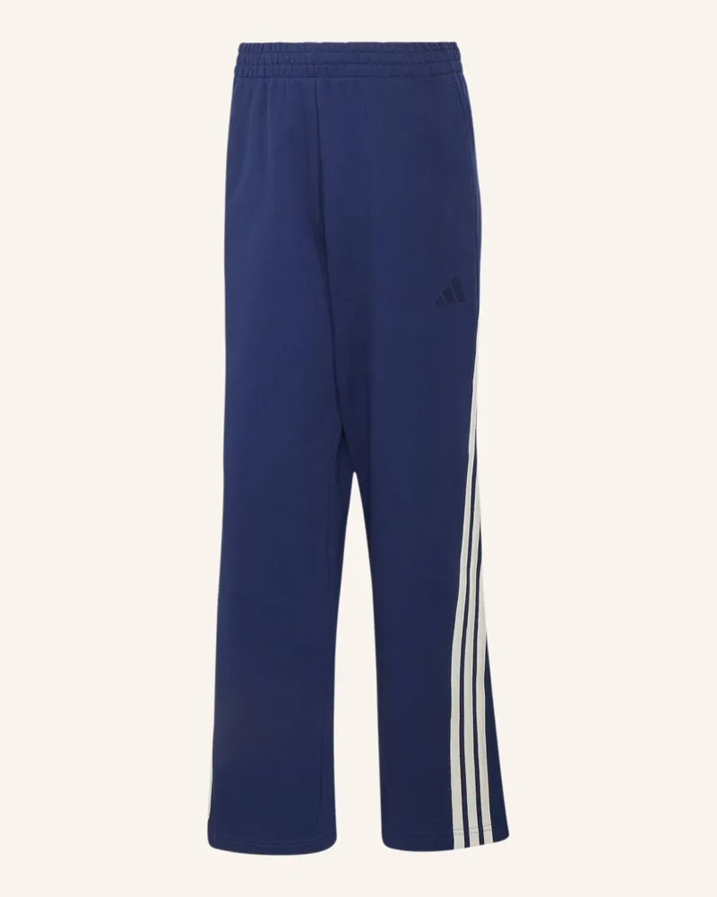 adidas Adidas Kit 3-Streifen Weite Hose blau Blau