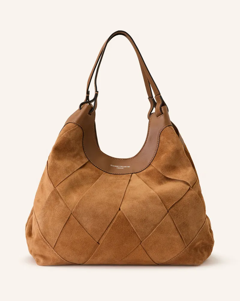Gianni Chiarini Beuteltasche DUA LARGE mit Pouch Braun