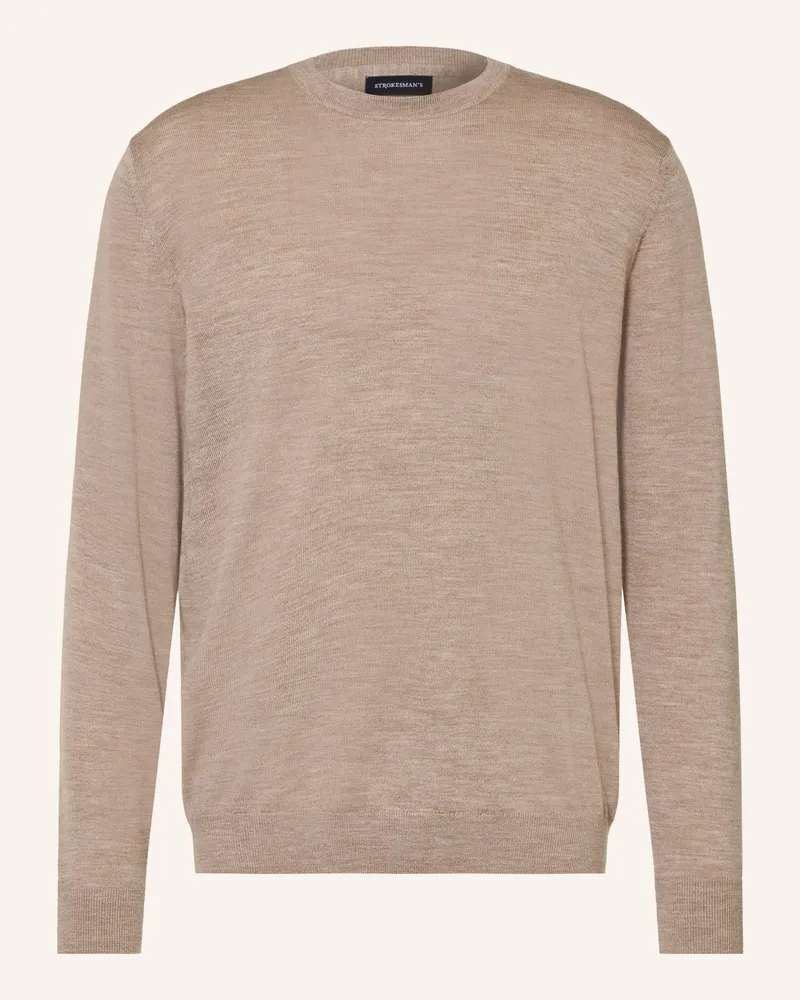 Strokesman's Strokesman Pullover Aus Merinowolle beige Beige