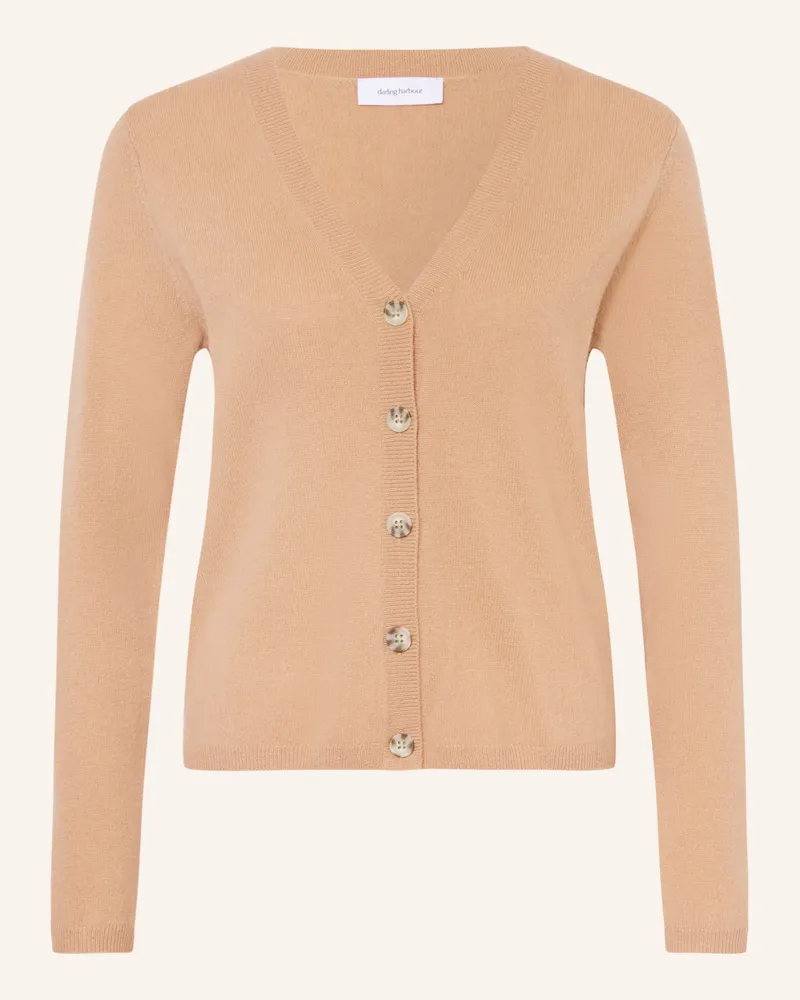 Darling Harbour Strickjacke Aus Cashmere braun Camel