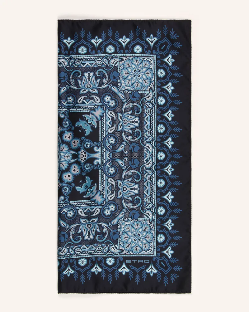 Etro Einstecktuch aus Seide Schwarz