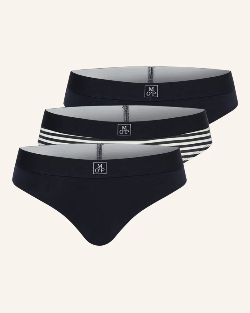 Marc O'Polo 3er-Pack Slips blau Dunkelblau