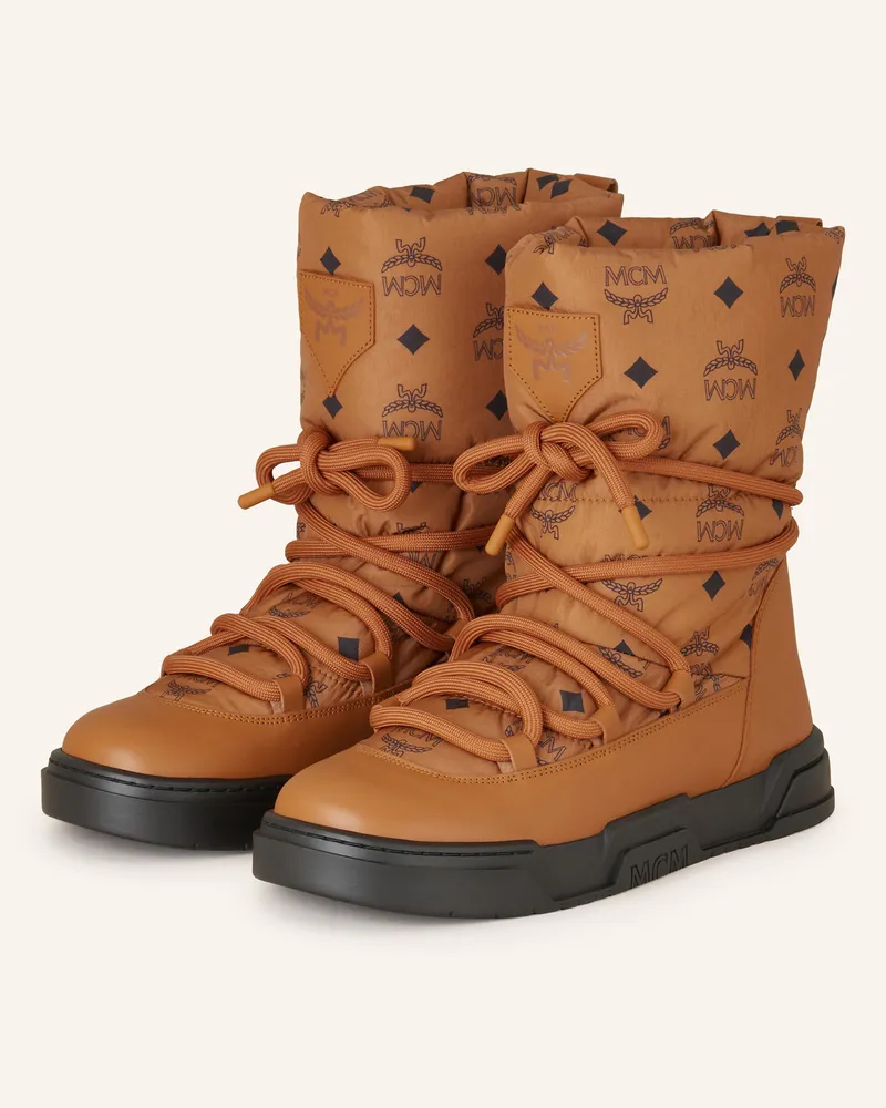 MCM Boots SKYWARD Cognac