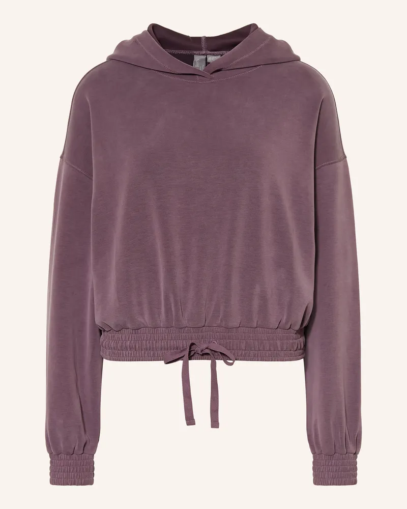 Sweaty Betty Hoodie Sand Wash lila Dunkellila