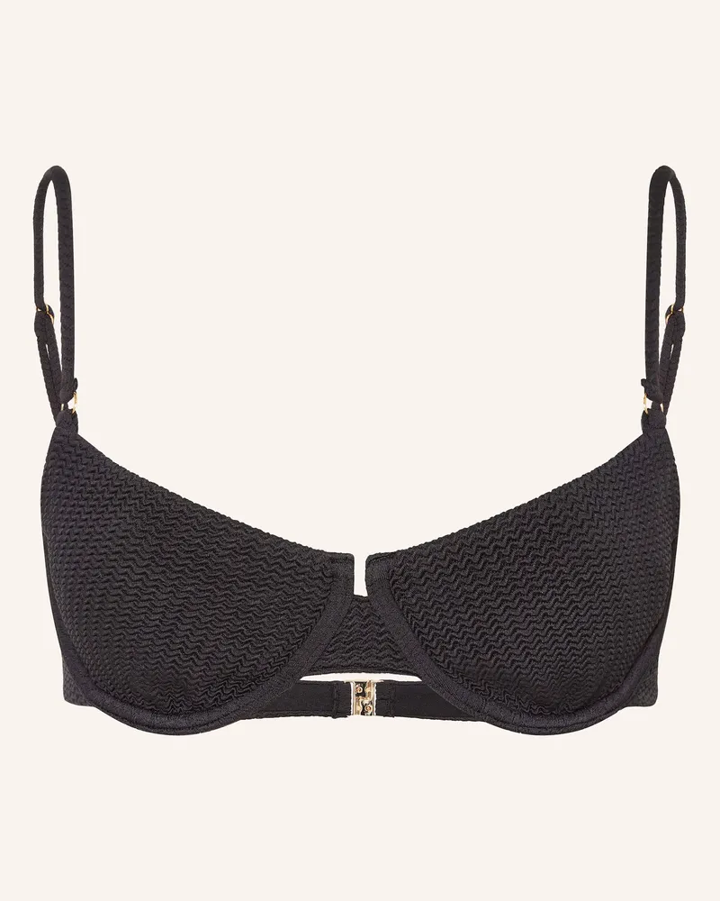 Seafolly Australia Bügel-Bikini-Top Sea Dive schwarz Schwarz