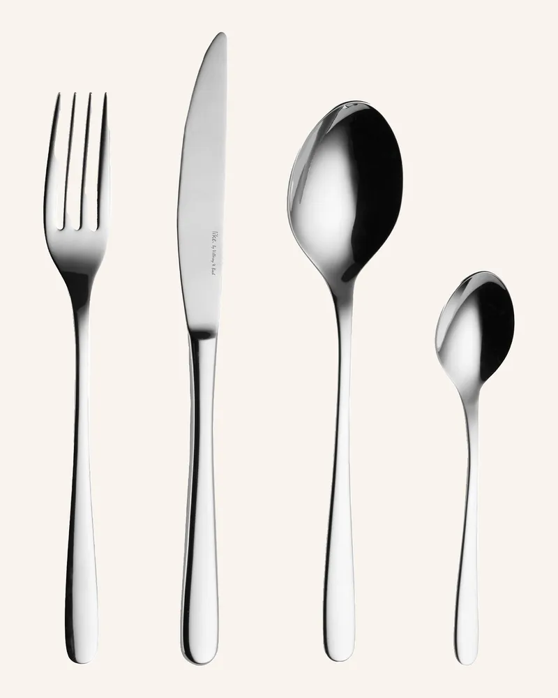 Villeroy & Boch Besteckset 24-Teilig Essential silber Silber