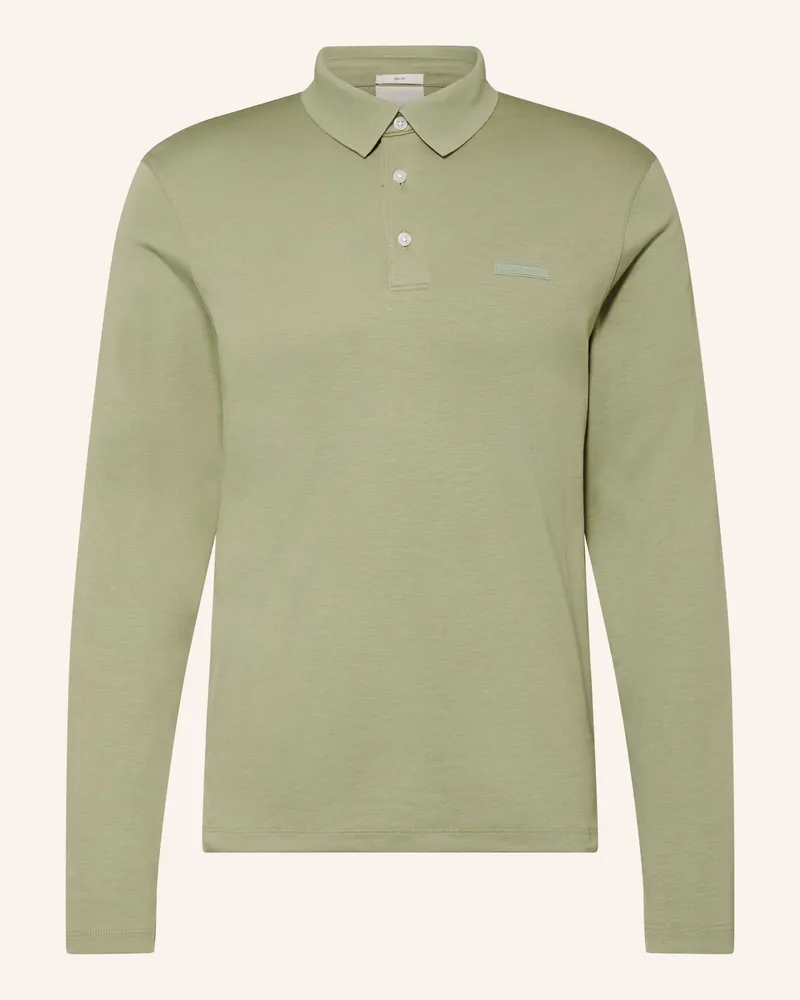 Calvin Klein Jersey-Poloshirt Slim Fit gruen Hellgrün