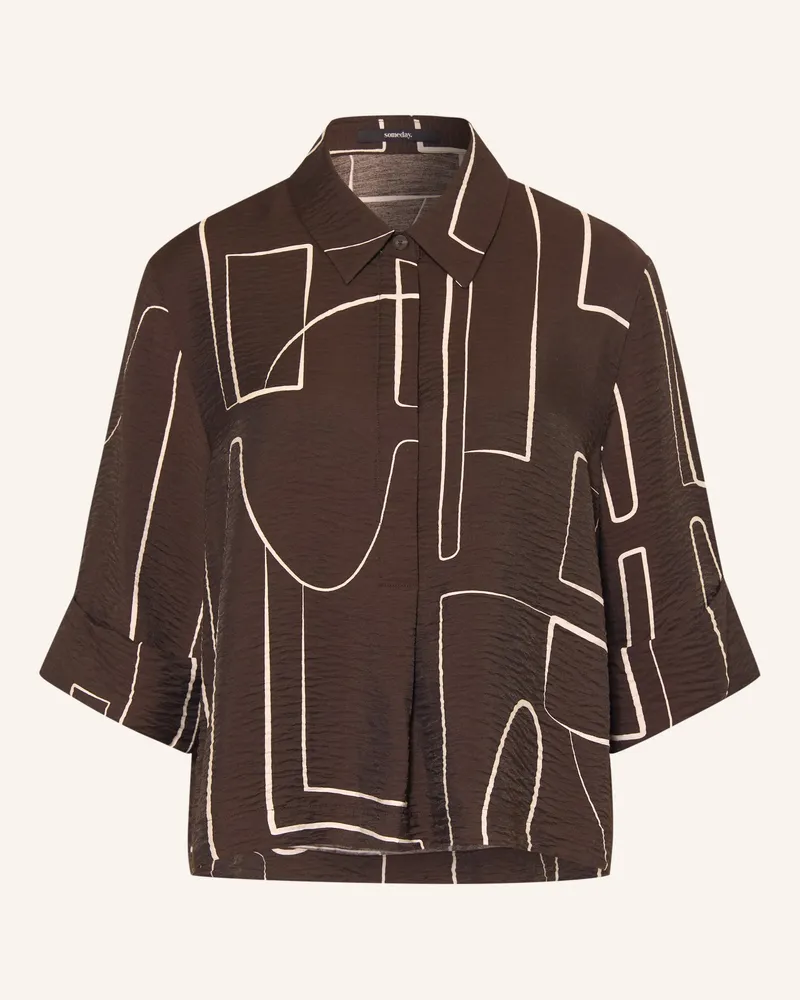 someday. Blusenshirt Zesane Mit 3/4-Arm braun Dunkelbraun