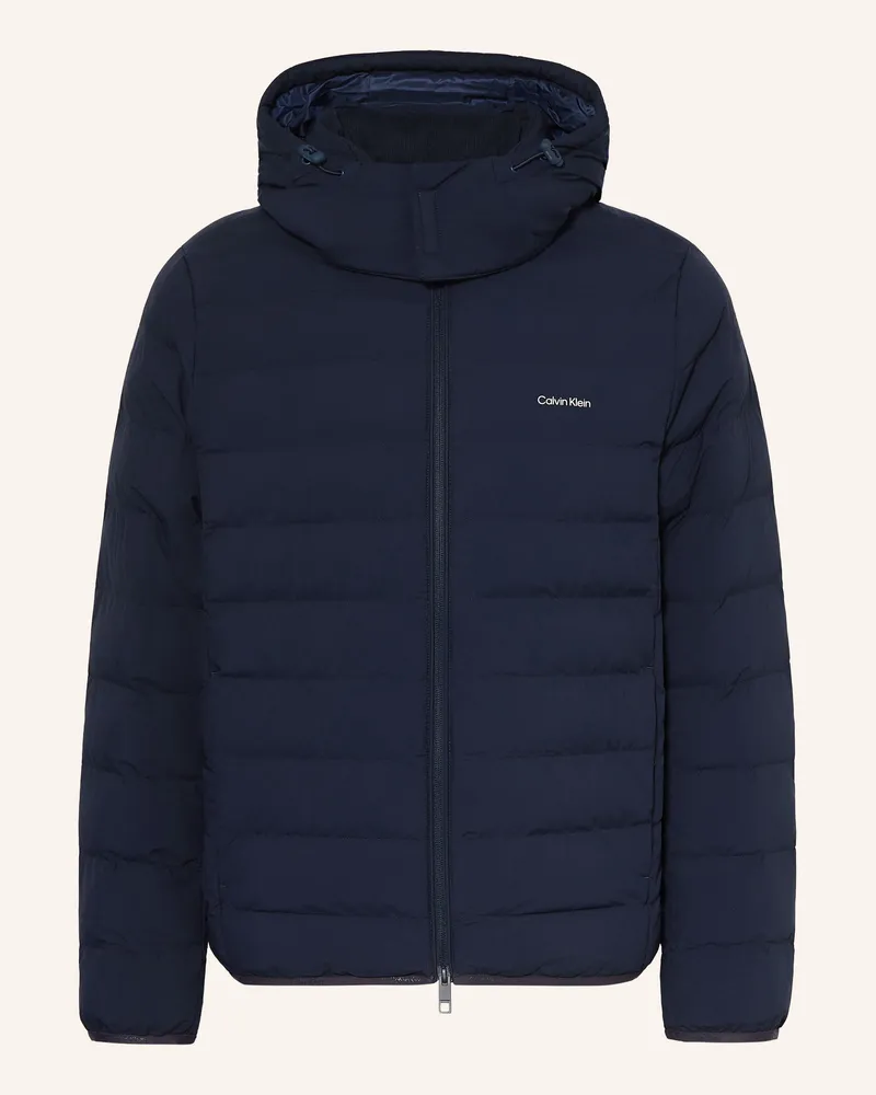 Calvin Klein Steppjacke Mit Abnehmbarer Kapuze blau Dunkelblau