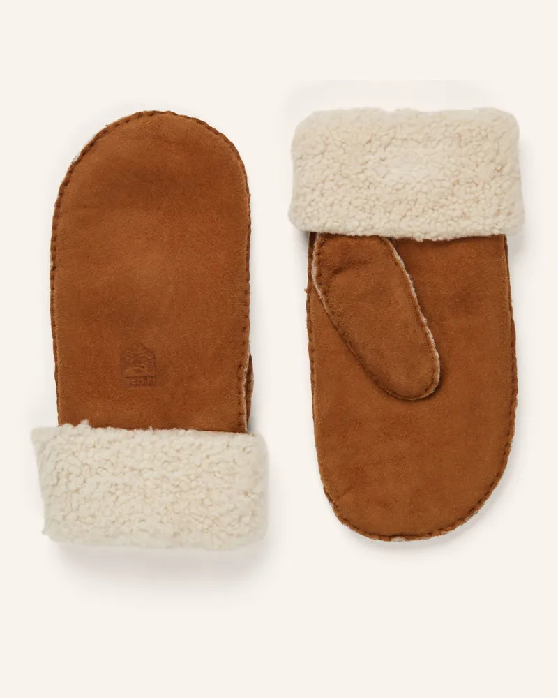 Hestra Handschuhe braun Cognac