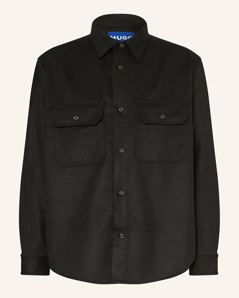 HUGO BOSS Overshirt EBOLT Schwarz