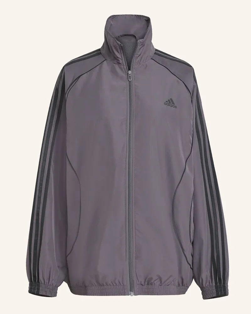 adidas TEAMGEIST ADICOLOR OVERSIZED WOVEN ORIGINALS JACKE Grau