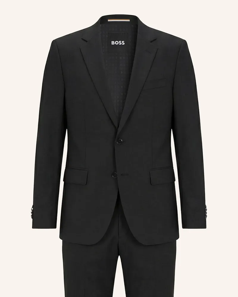 HUGO BOSS Business Anzug H-Jeckson-2pcs-253 Regular Fit schwarz Schwarz