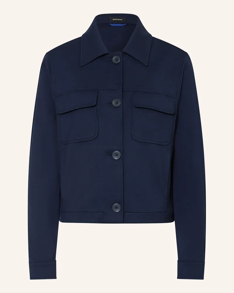 More & More Jersey-Jacke Dunkelblau