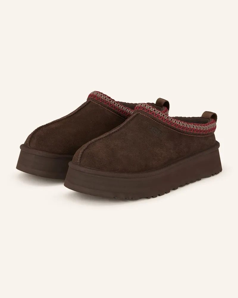 UGG Plateau-Pantoletten Tazz braun Dunkelbraun