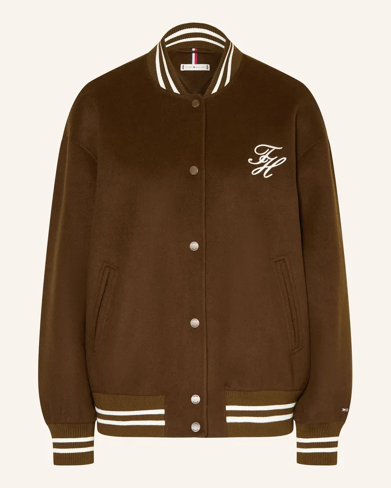 Tommy Hilfiger College-Jacke braun Dunkelbraun