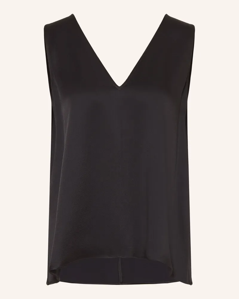 Antonelli Firenze Blusentop BERGAMO aus Satin Schwarz