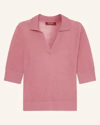 Max Mara Strick-Poloshirt PABLO mit 3/4-Arm und Mohair Pink