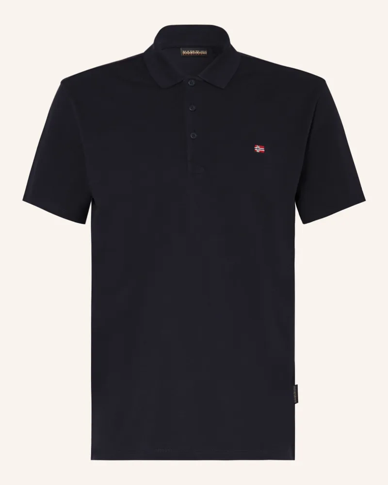 Napapijri Piqué-Poloshirt Ealis blau Dunkelblau