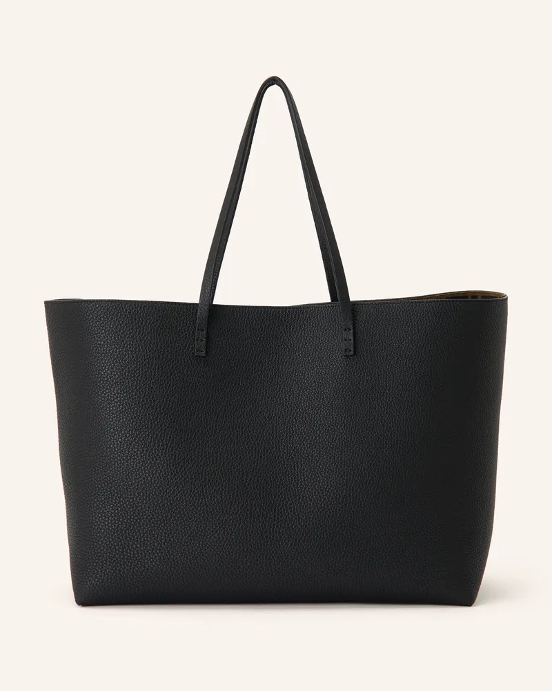 Fendi Shopper Roll Medium Mit Pouch schwarz Schwarz