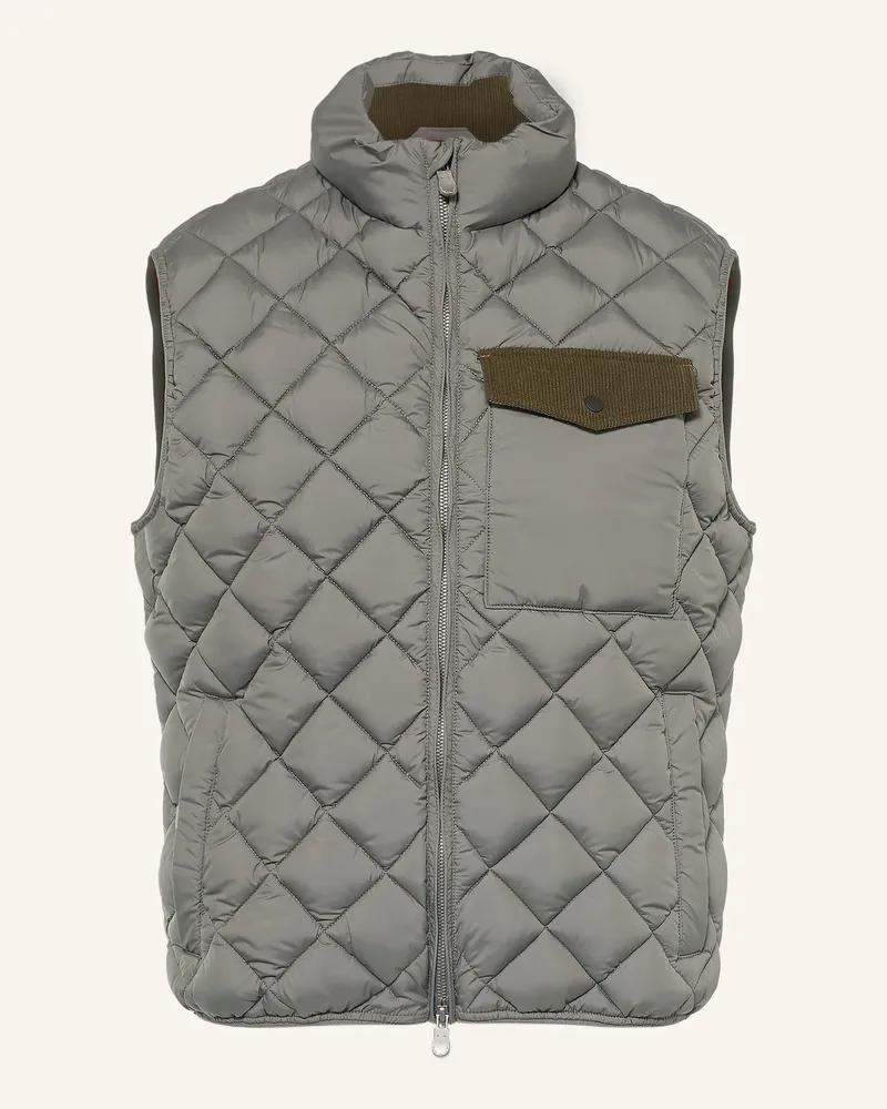 Save The Duck Steppweste Fabrice Im Materialmix grau Khaki