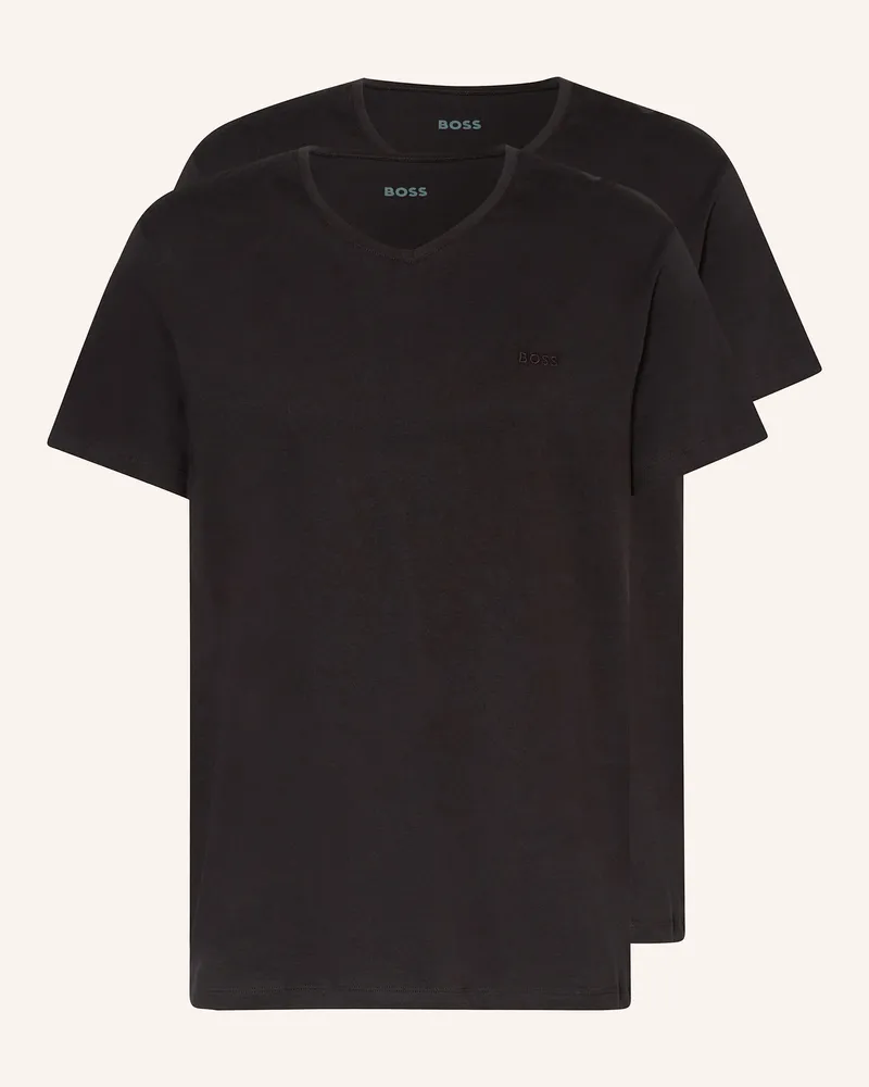 HUGO BOSS 2er-Pack T-Shirts Comfort schwarz Schwarz