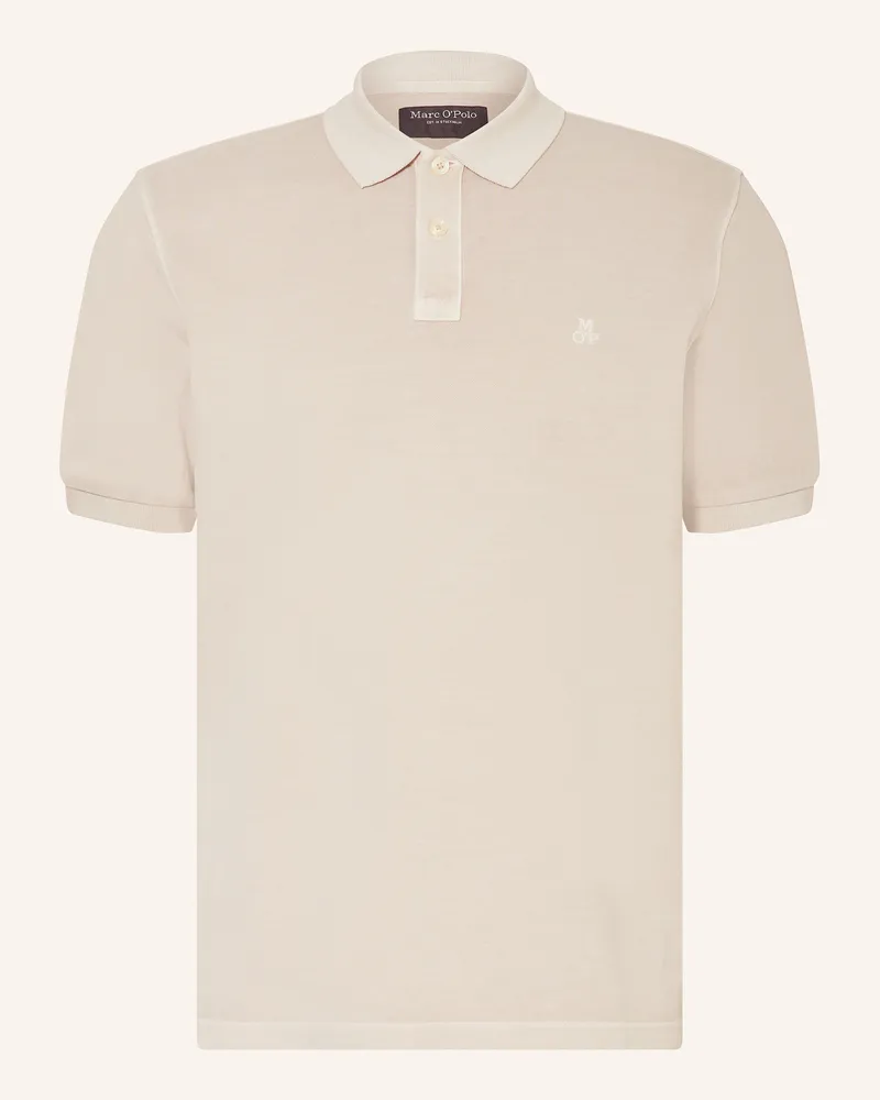 Marc O'Polo Piqué-Poloshirt Hellbraun