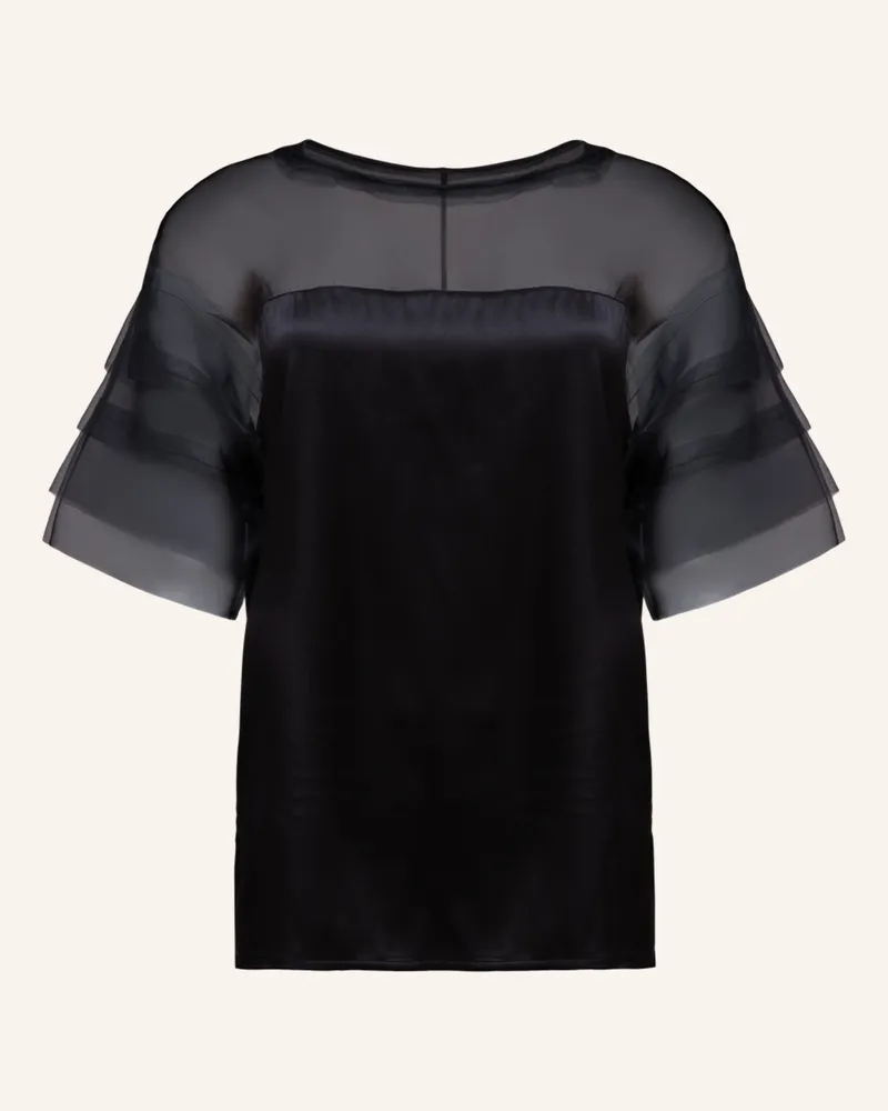 Helene Galwas Bluse Aus Seide Donna schwarz Schwarz