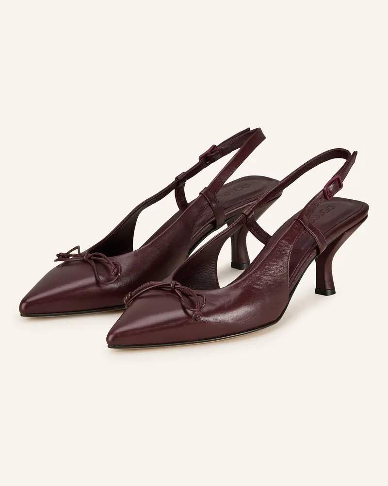 POMME D'OR Slingpumps Henriette rot Dunkelrot