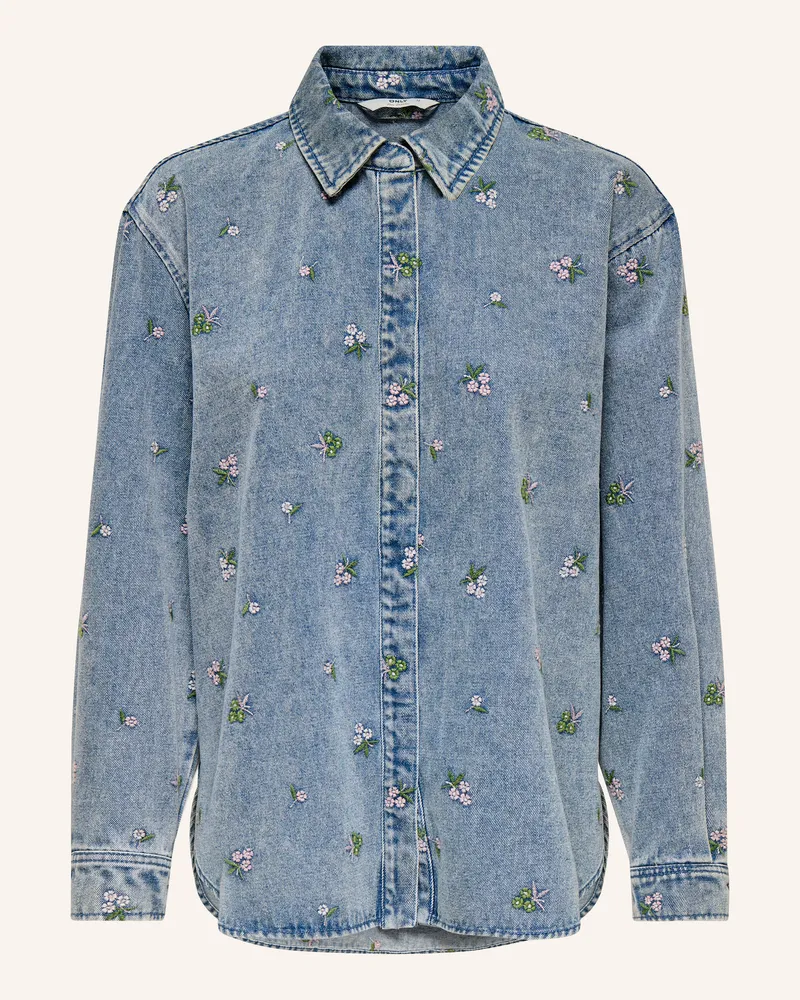 only Jeansbluse blau Hellblau