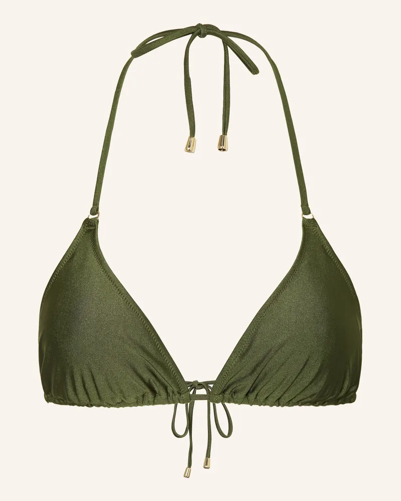 Mrs & HUGS Triangel-Bikini-Top gruen Oliv