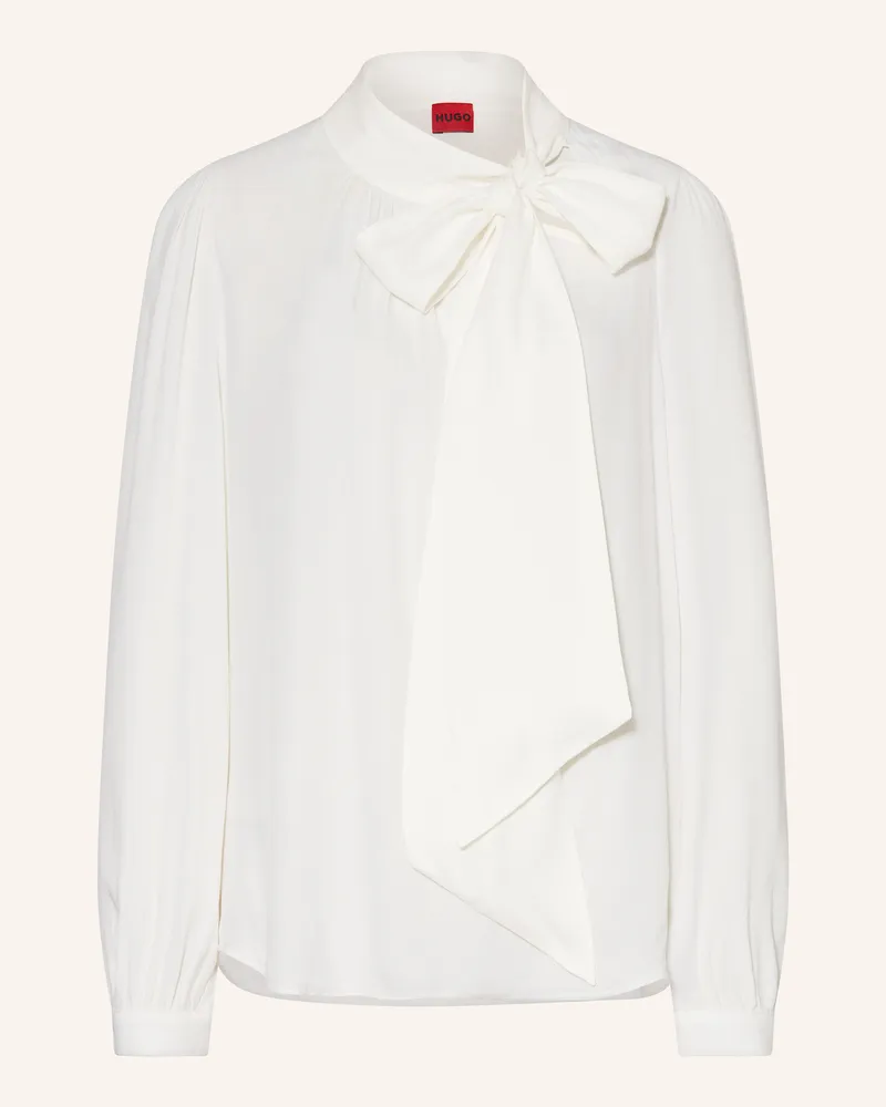 HUGO BOSS Schluppenbluse Cerela weiss Ecru