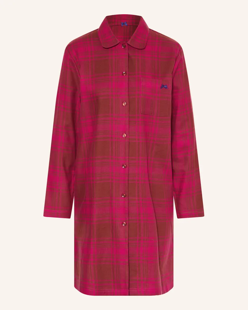 Short Stories Nachthemd Aus Flanell pink Fuchsia