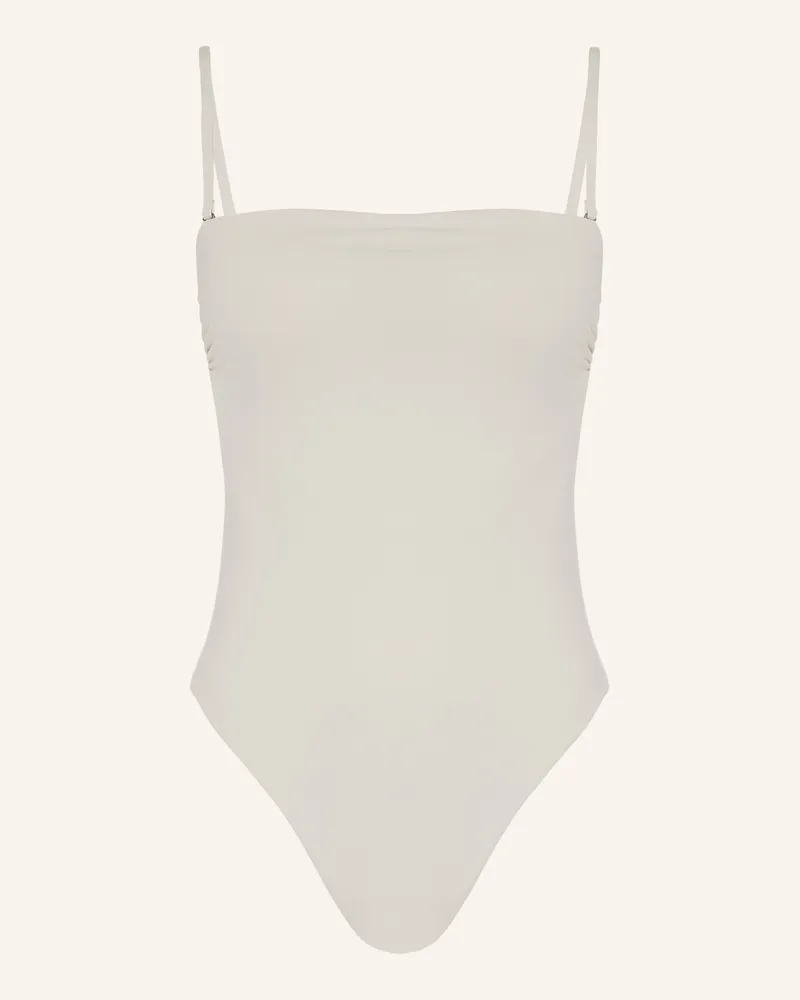 Calvin Klein Bandeau-Badeanzug CK ESSENTIALS Creme