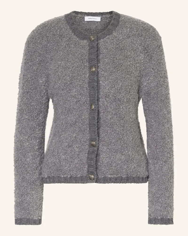 Darling Harbour Strickjacke aus Teddyfell Grau