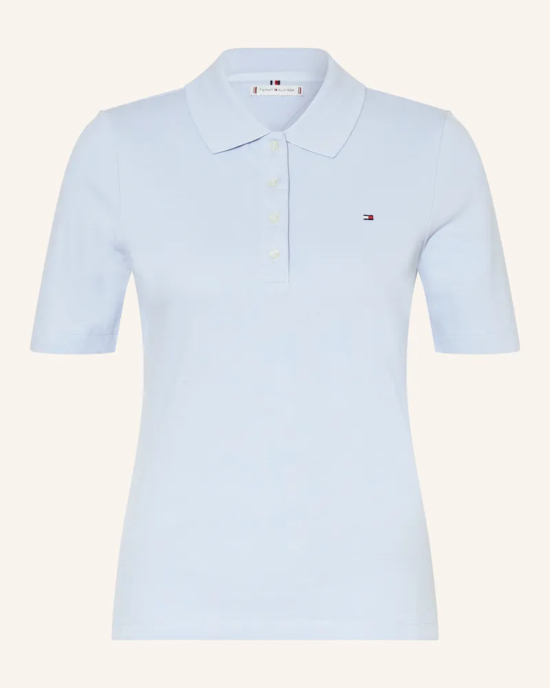 Tommy Hilfiger Piqué-Poloshirt Hellblau