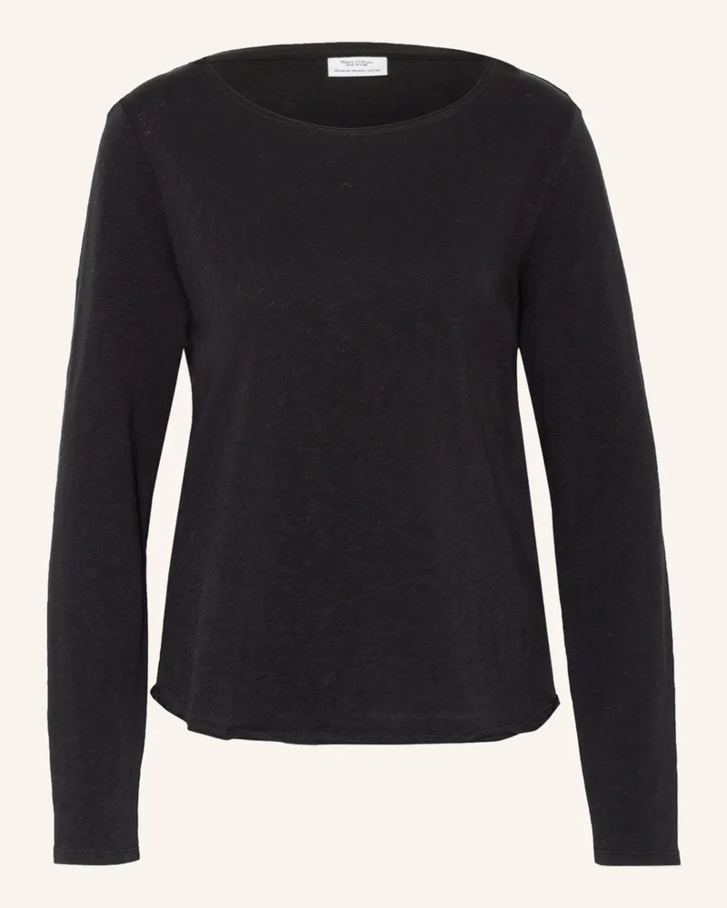 Marc O'Polo Longsleeve schwarz Schwarz