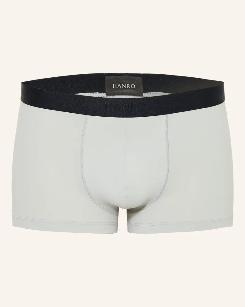 Hanro Boxershorts Micro Touch blau Hellgrau