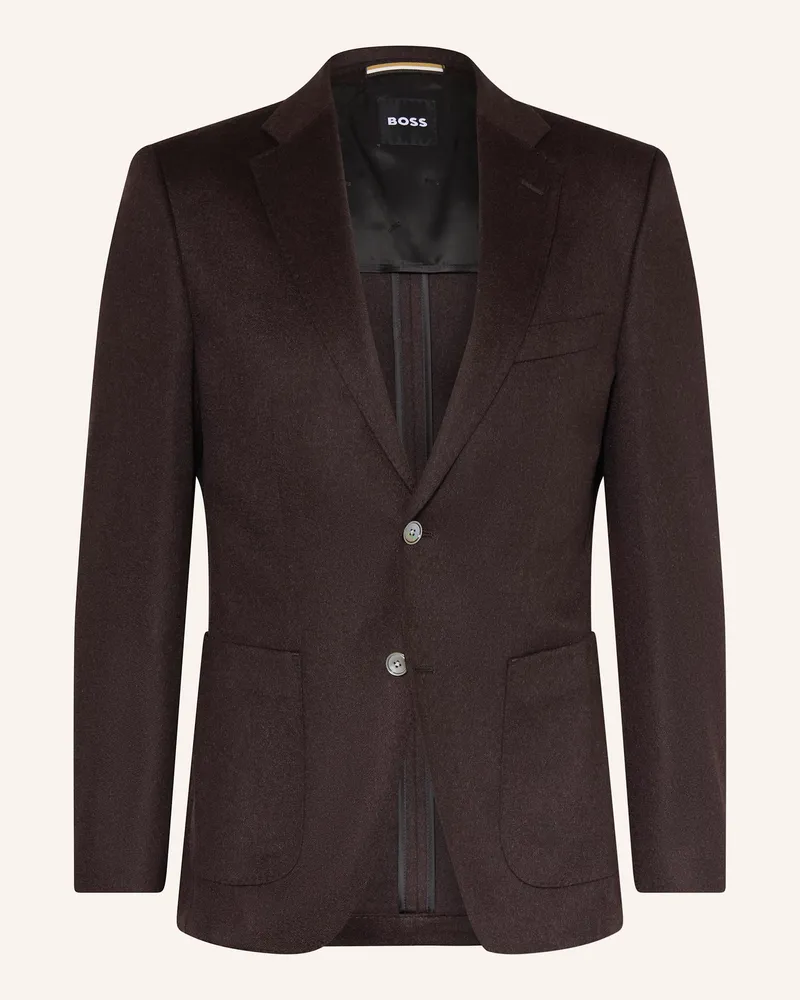 HUGO BOSS Sakko JANSON Regular Fit aus Cashmere Dunkelbraun