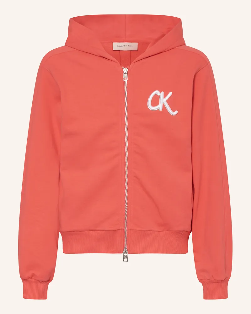 Calvin Klein Sweatjacke Neonrot